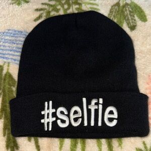 Black #Selfie Beanie